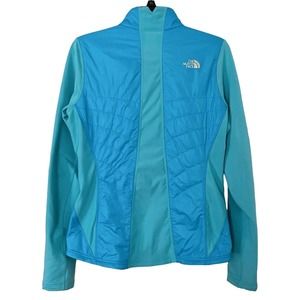 The North Face Jacket Women Size Medium Primaloft Blue Fitted Zip Light